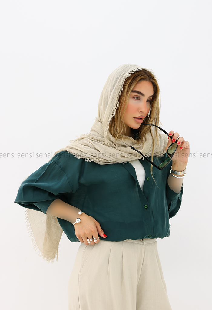 شومیز زنانه شیشه ای دوتیکه کد1006238